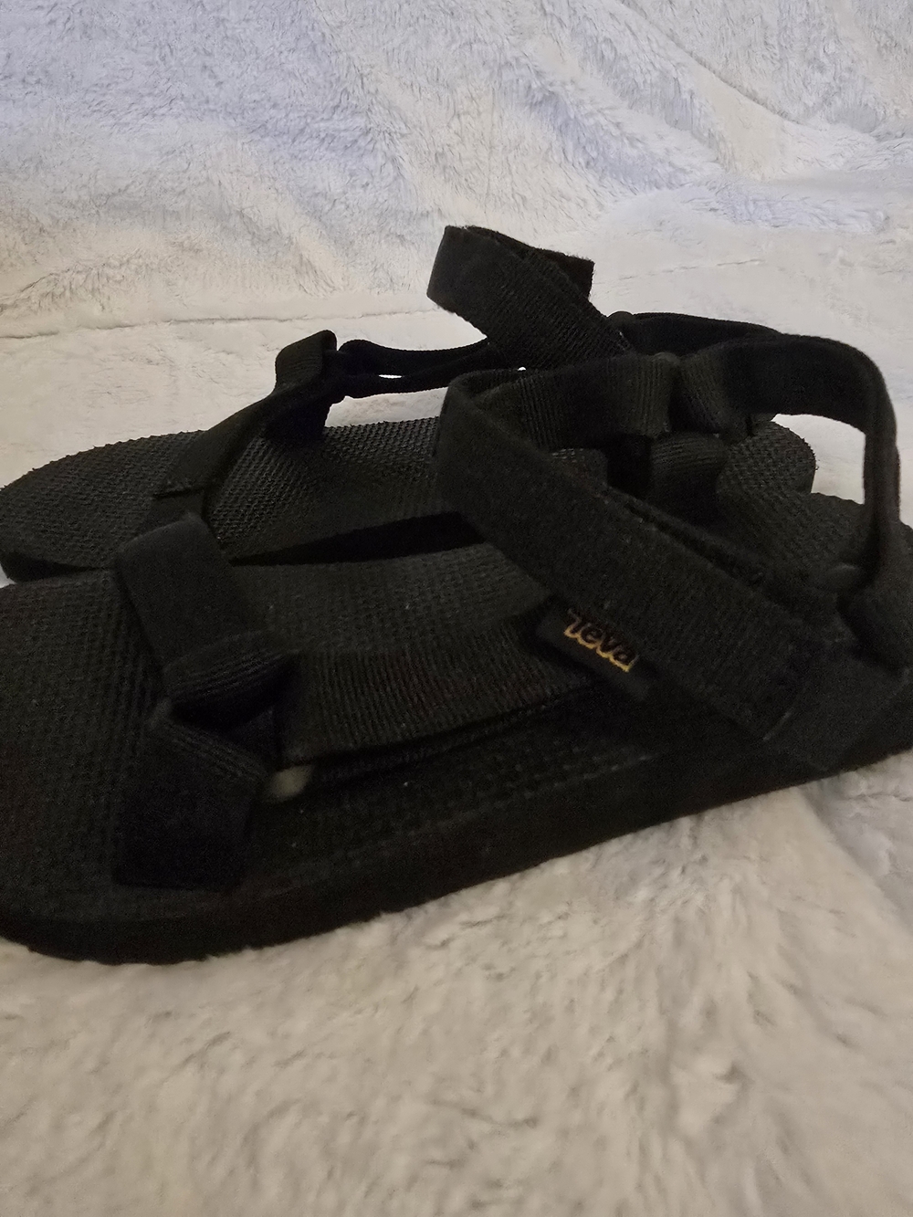 Teva Black Sport Sandals - Classic Strap Design - Picture 3 of 4